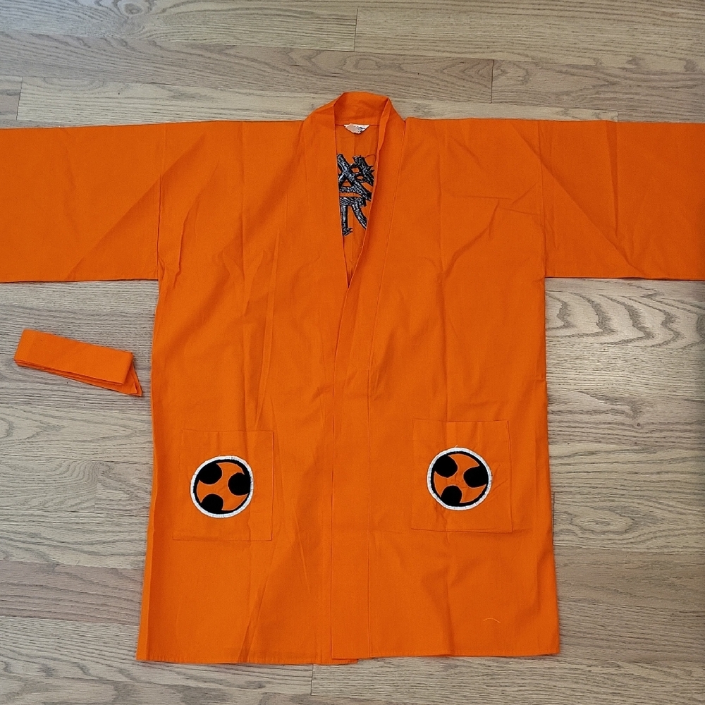Orange Kimono with Black Accents